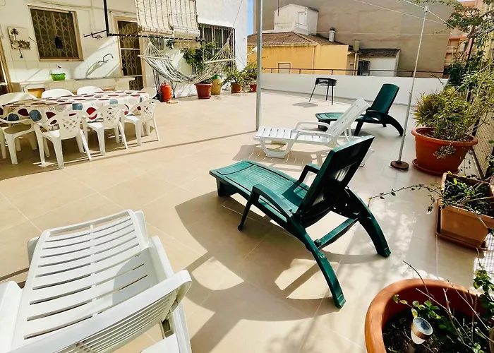 Gran Apartamento En El Centro Villajoyosa - Vistas Al Mar, 5 Dormitorios Y Enorme Terraza